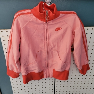 Nike girls size 5 jacket pink‎